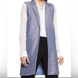 Sleeveless long vest